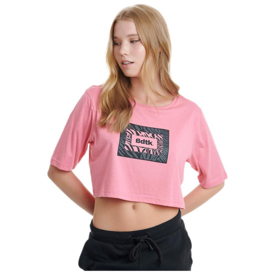 Bodytalk Γυναικεία κοντομάνικη μπλούζα Cropped